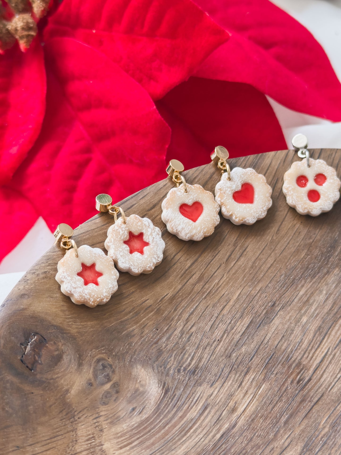 Col A ✦ Linzer Augen Keks Ohrringe klein
