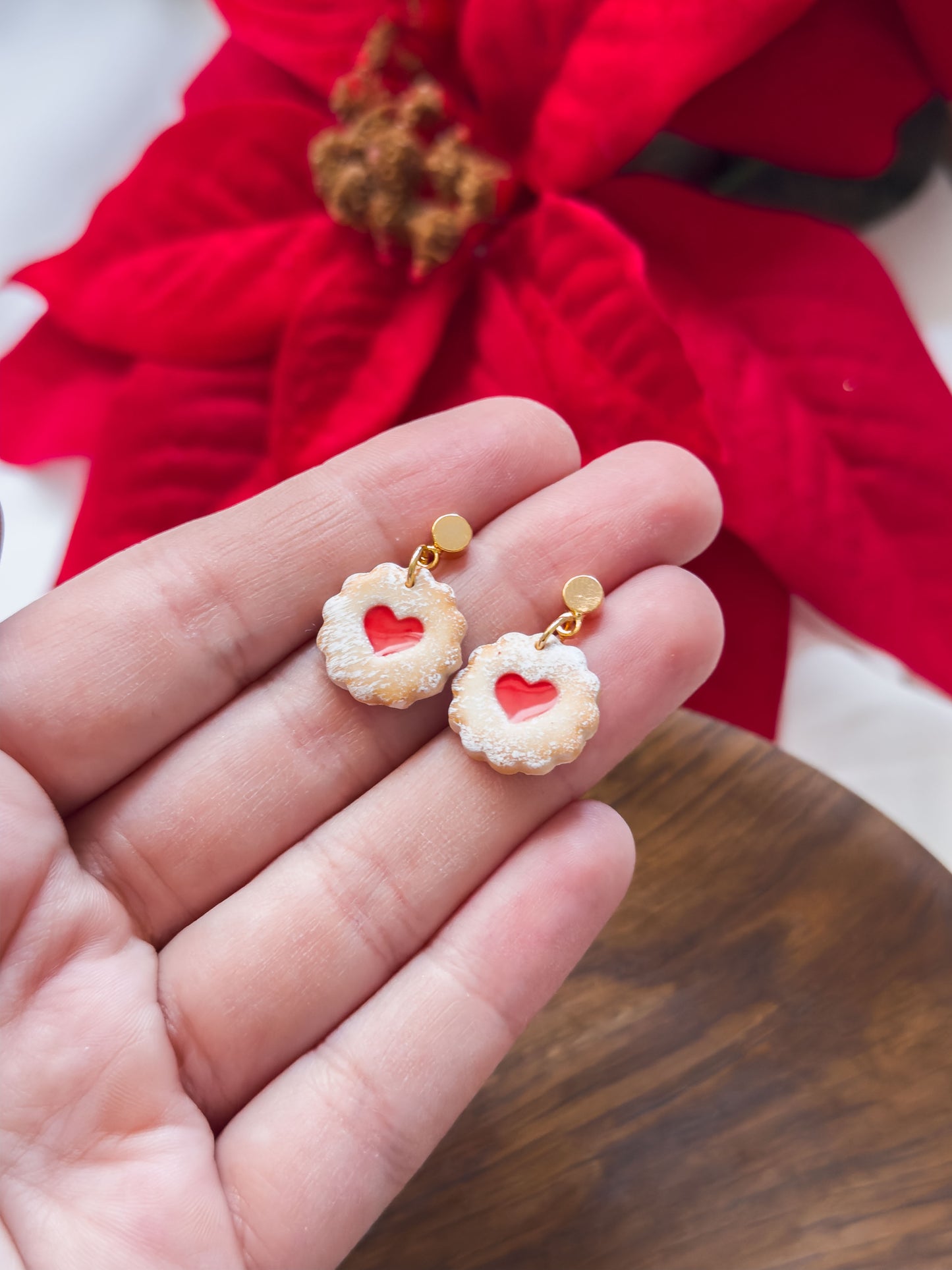 Col A ✦ Linzer Augen Keks Ohrringe klein