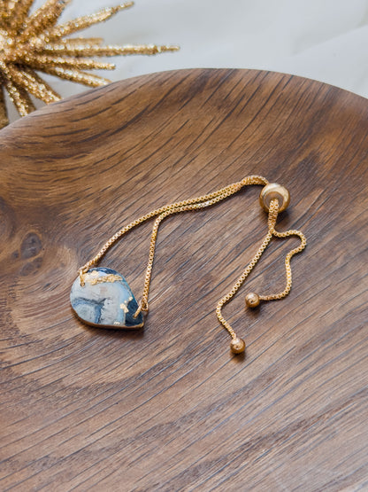 Col A ✦ Grüner Marmor Armband