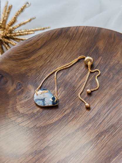 Col A ✦ Grüner Marmor Armband