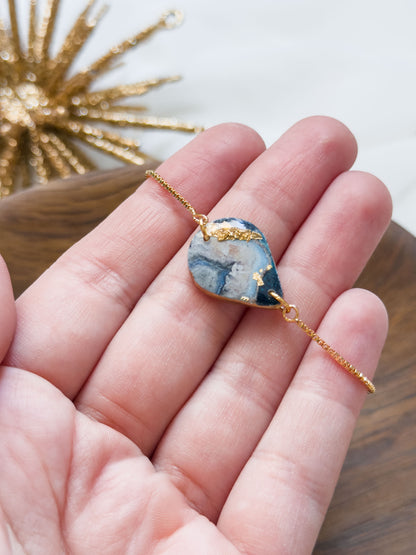 Col A ✦ Grüner Marmor Armband