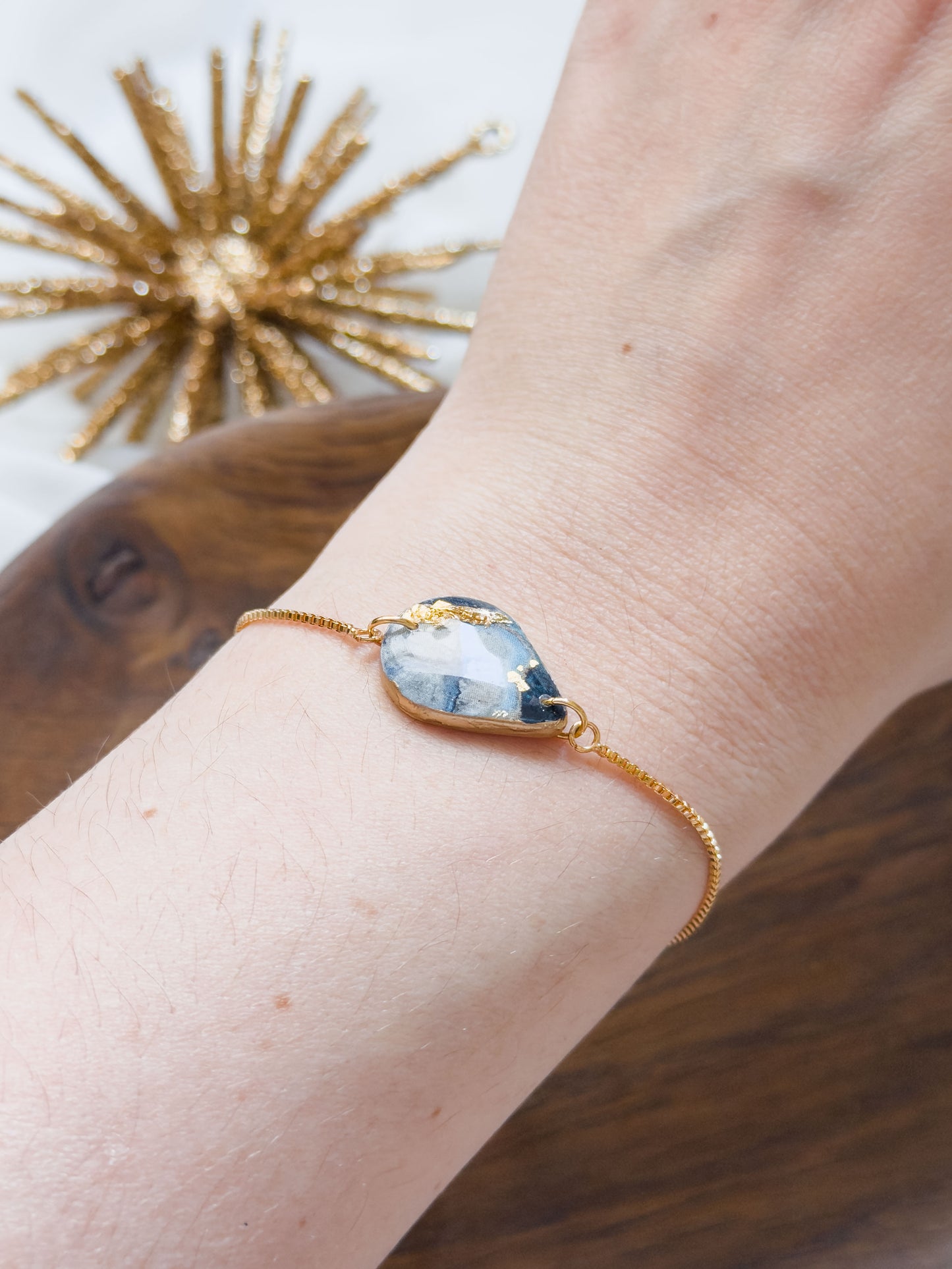 Col A ✦ Grüner Marmor Armband