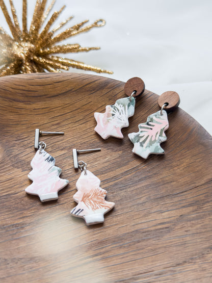 Col A ✦ Pastell Tannenbaum Ohrringe