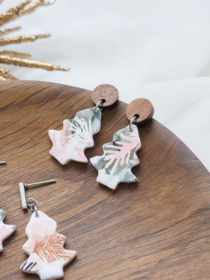 Col A ✦ Pastell Tannenbaum Ohrringe
