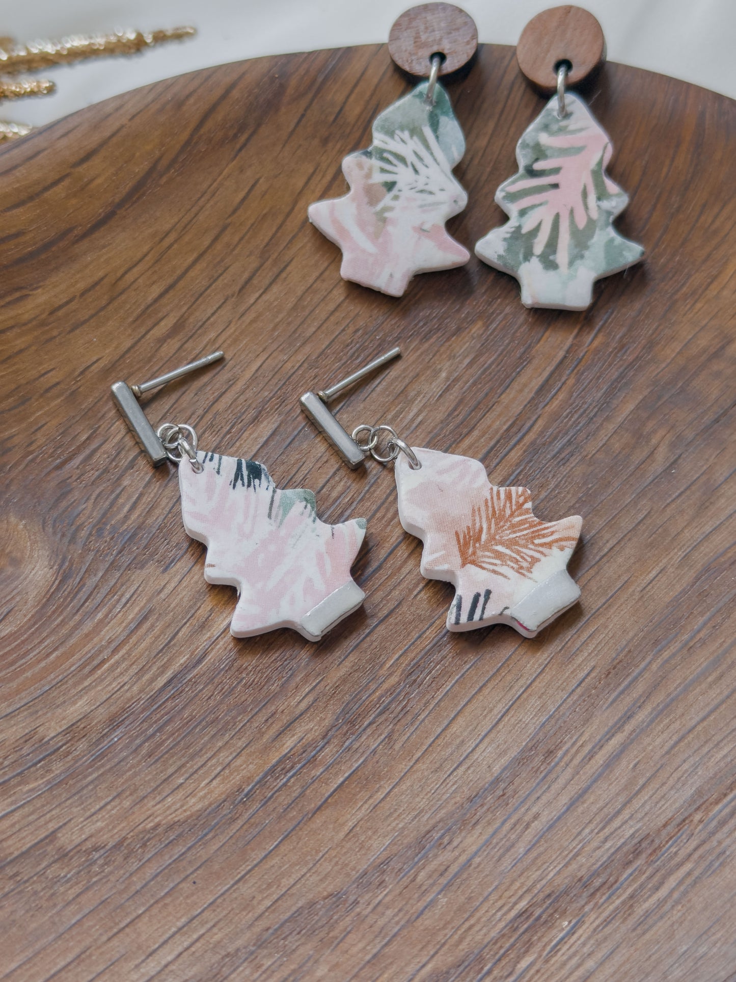 Col A ✦ Pastell Tannenbaum Ohrringe