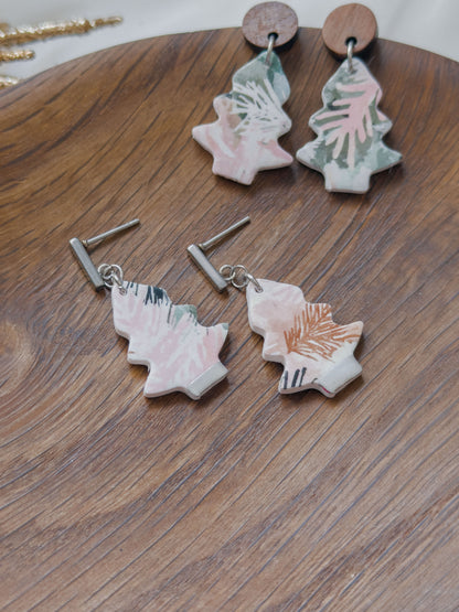Col A ✦ Pastell Tannenbaum Ohrringe