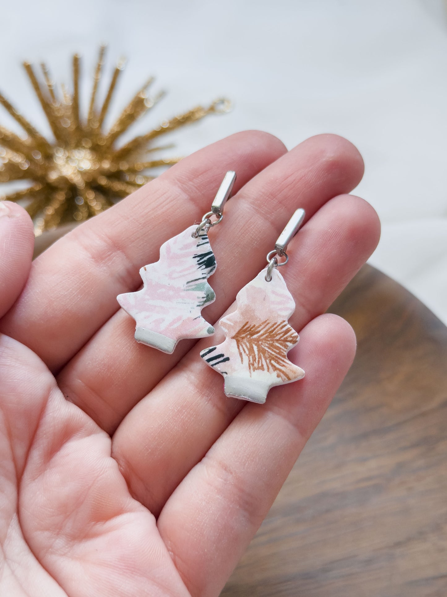 Col A ✦ Pastell Tannenbaum Ohrringe