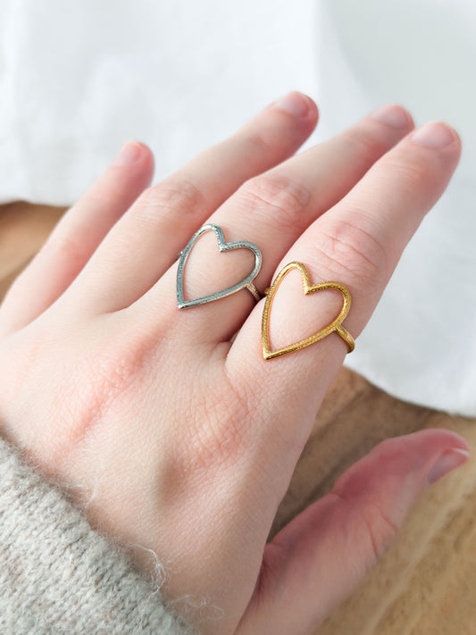 Love Notes Col ✦ Filigraner Herz Ring