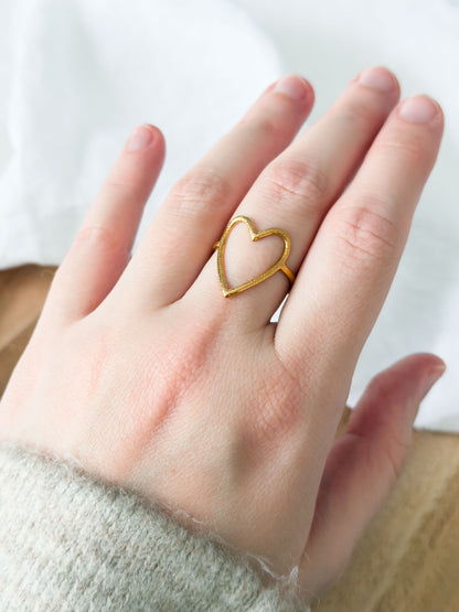 Love Notes Col ✦ Filigraner Herz Ring