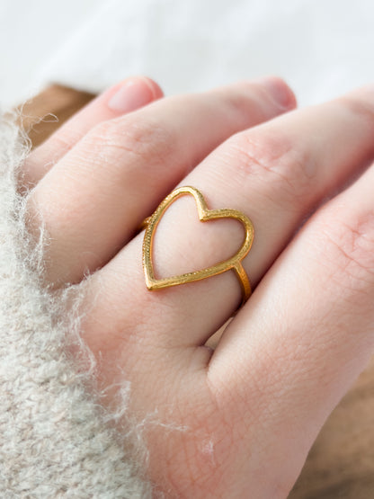 Love Notes Col ✦ Filigraner Herz Ring