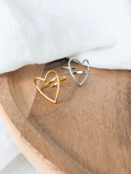 Love Notes Col ✦ Filigraner Herz Ring