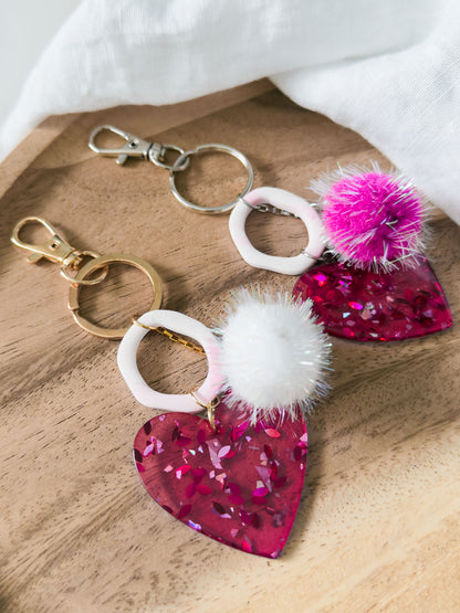 Love Notes Col ✦ Herz Bag Charm / Schluesselanhänger