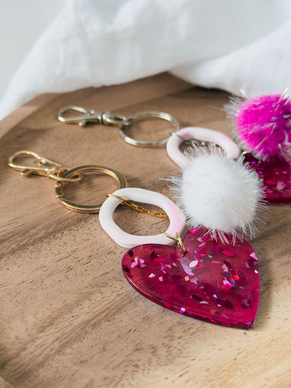 Love Notes Col ✦ Herz Bag Charm / Schluesselanhänger