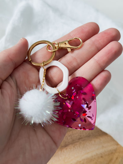 Love Notes Col ✦ Herz Bag Charm / Schluesselanhänger