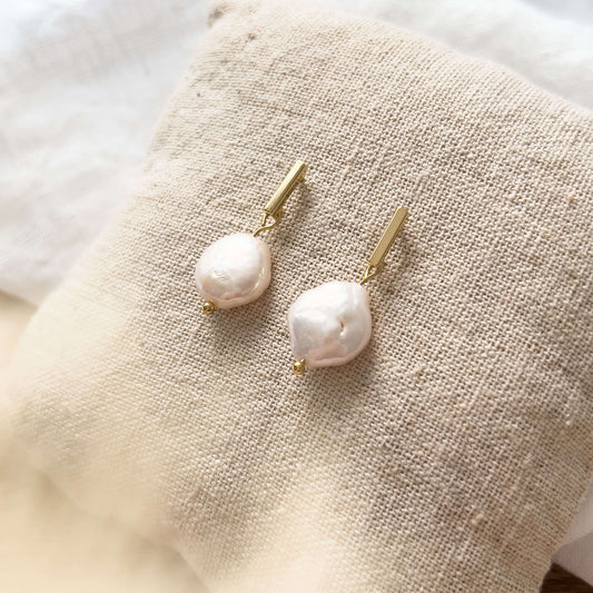 Base Col ✦ COIN Pearl Earrings