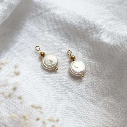 Base Col ✦ MIX&MATCH Coin Pearl Earrings / Pendants