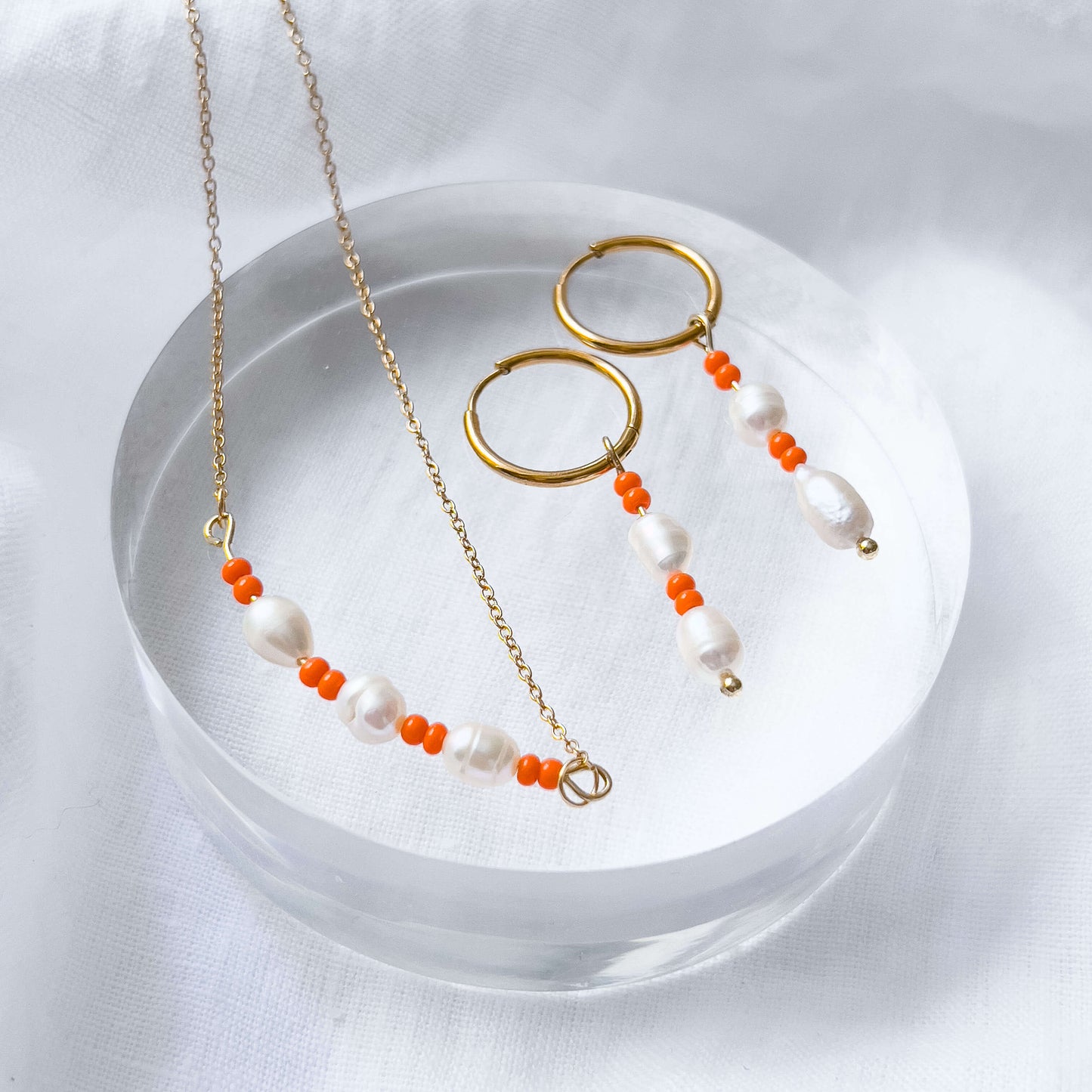 Col S ✦ Sommerliches Perlen Set | orange