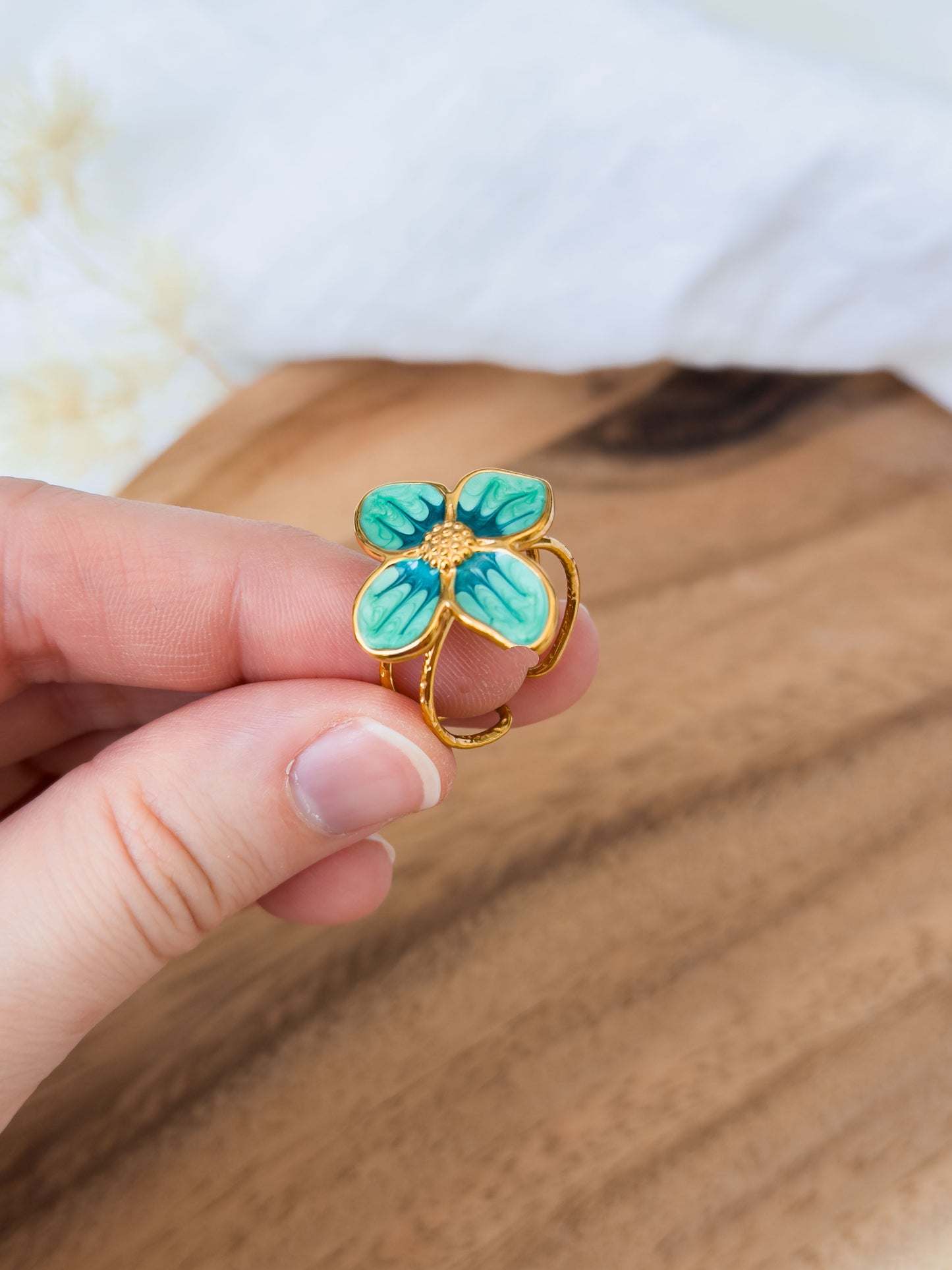 Untamed Garden Col ✦ Emaille Blumen Ringe