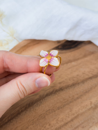 Untamed Garden Col ✦ Emaille Blumen Ringe