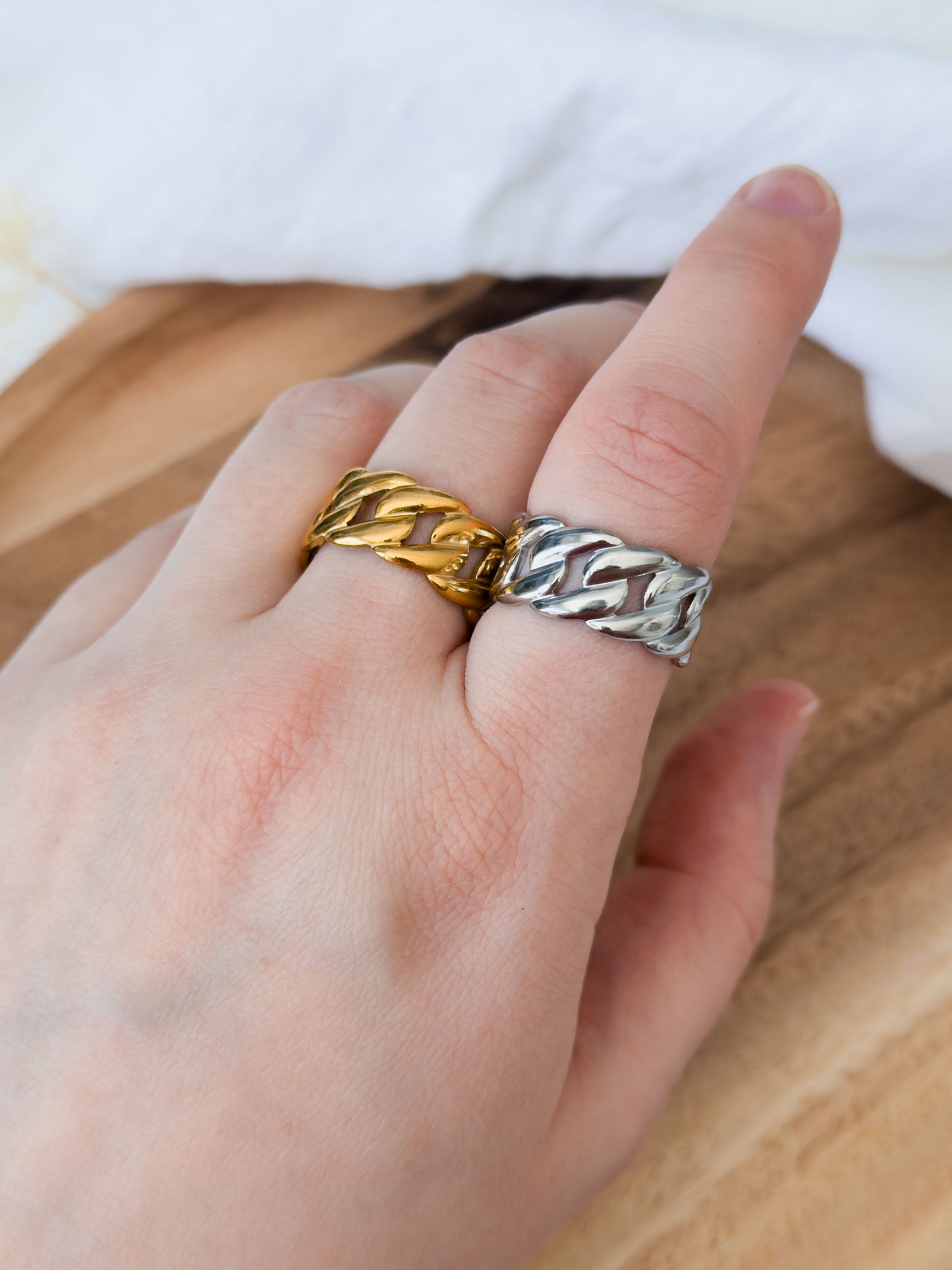 Untamed Garden Col ✦ Chunky gewobener Statement Ring
