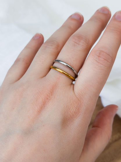 Untamed Garden Col ✦ Mixed Metal Ringe