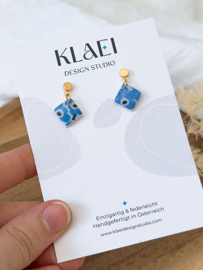 Untamed Garden Col ✦ Blaue kleine Blumen Ohrringe