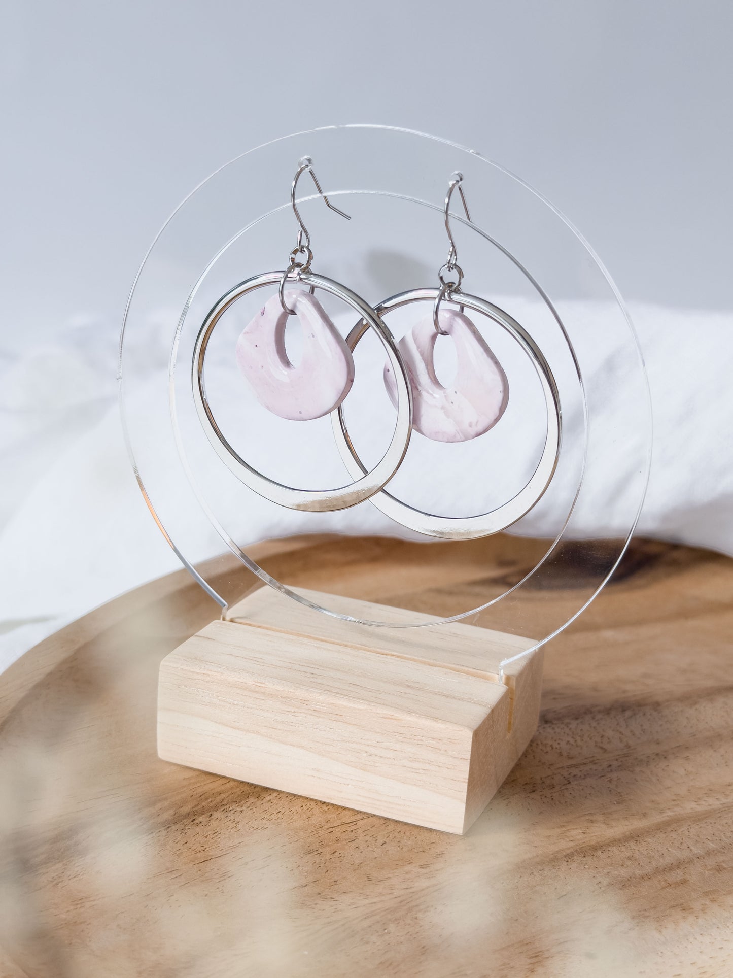 Untamed Garden Col ✦ Große rosenquartz Ohrhänger