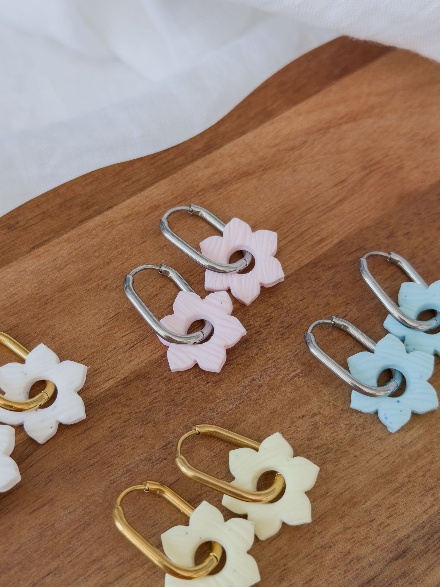 Mix & Match ✦ PASTELL Blumen Ohrringe / Anhänger klein