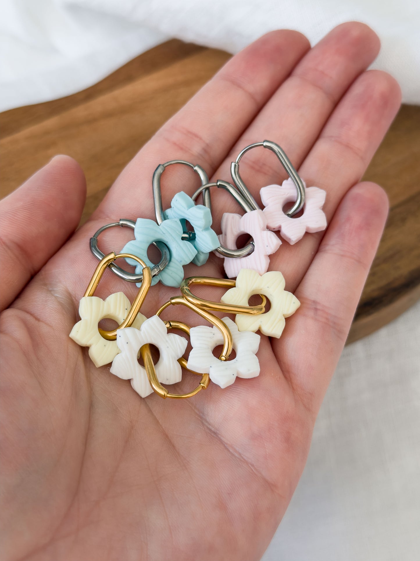 Mix & Match ✦ PASTELL Blumen Ohrringe / Anhänger klein