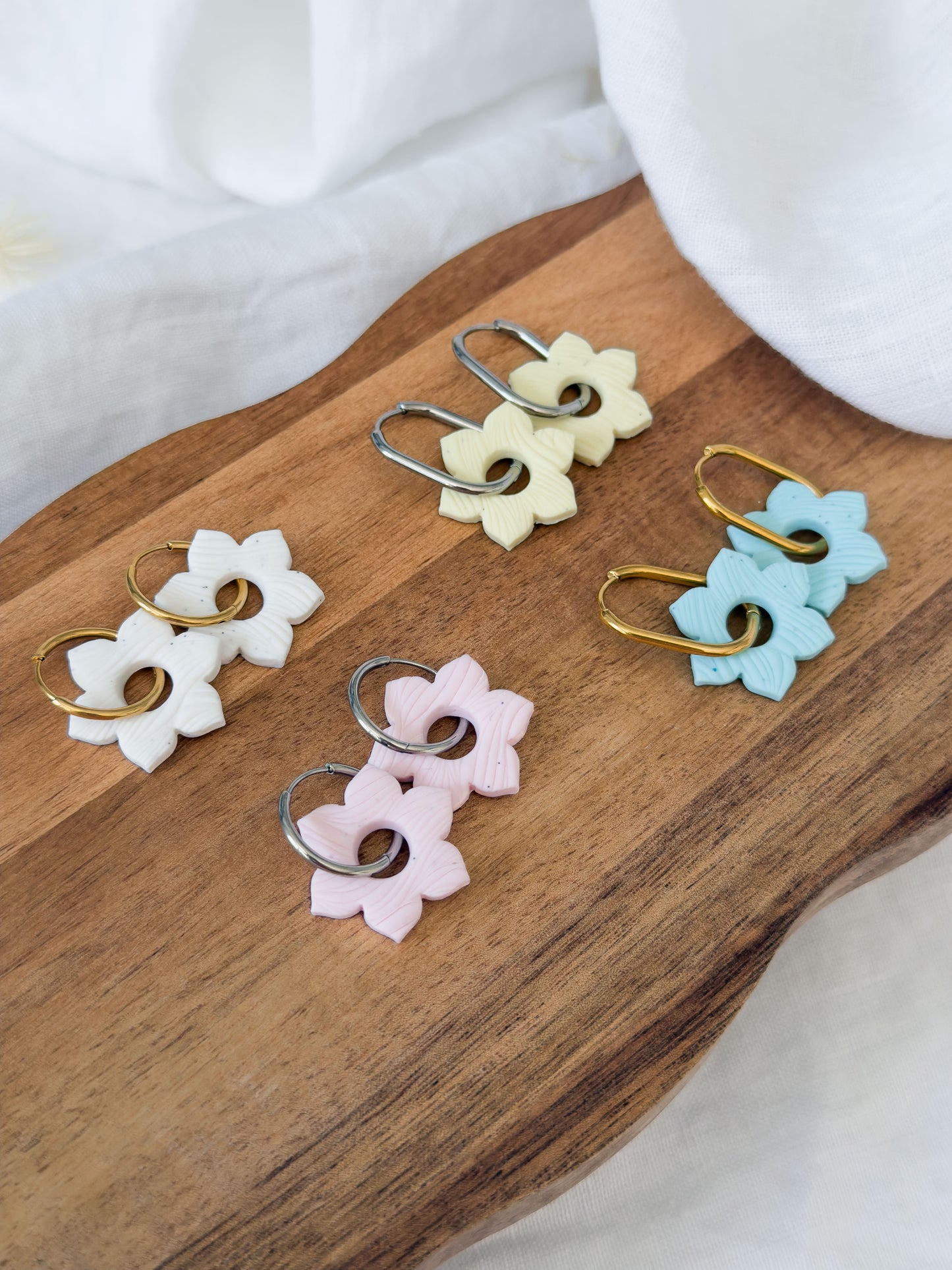 Mix & Match ✦ PASTELL Blumen Ohrringe / Anhänger