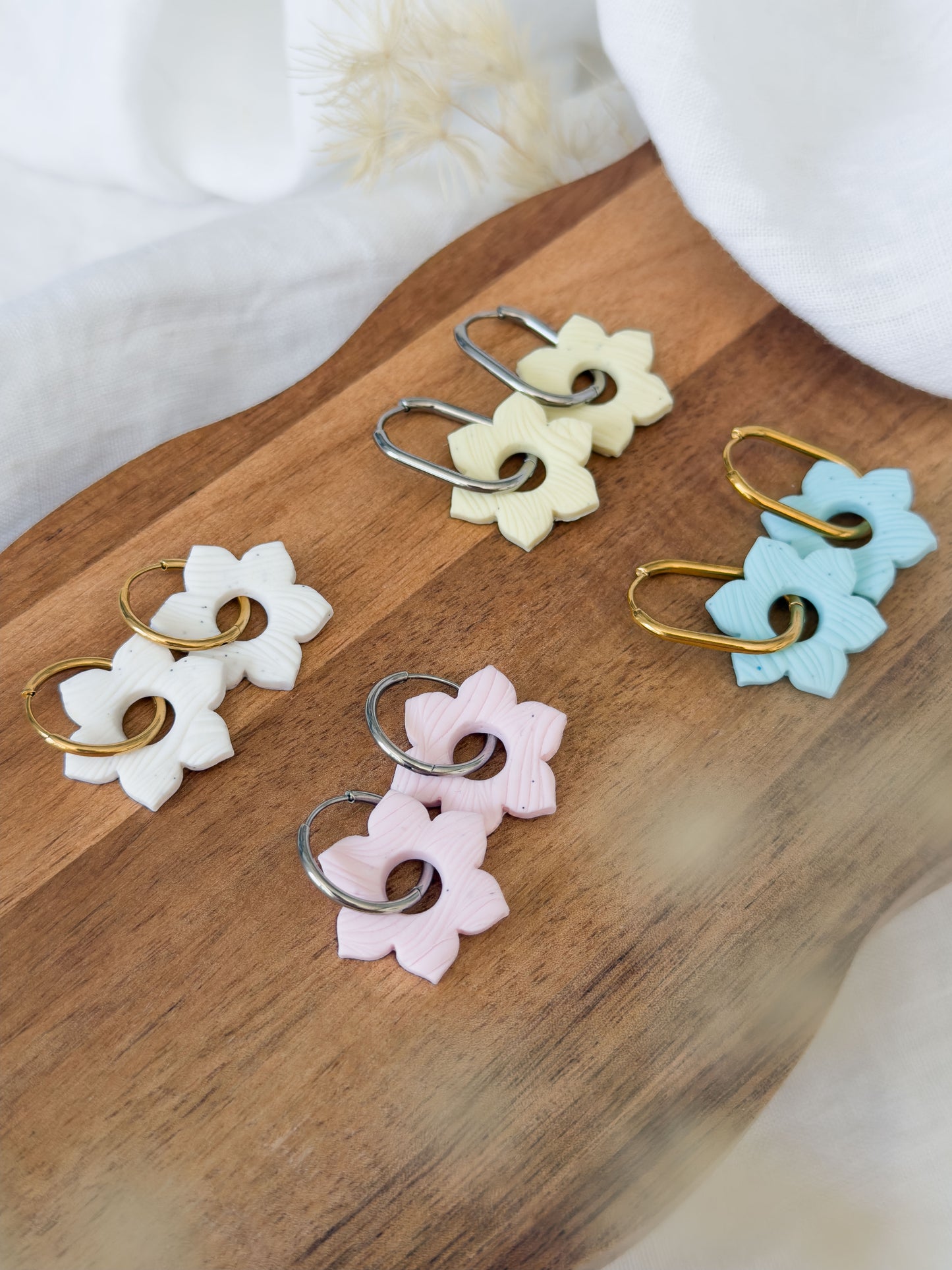Mix & Match ✦ PASTELL Blumen Ohrringe / Anhänger