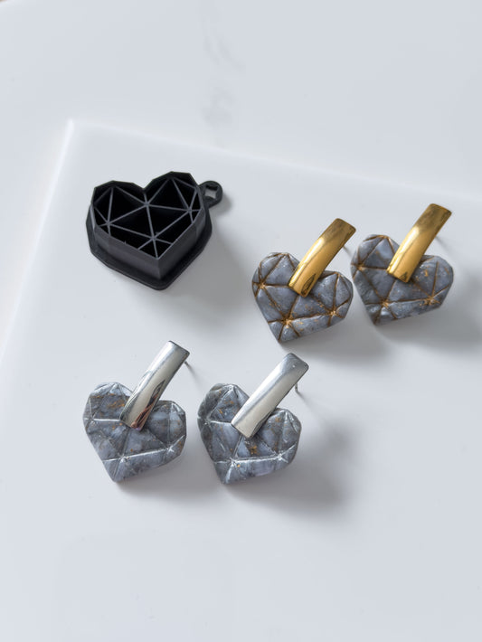 Diamond Heart Polymer Clay Cutter