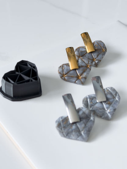 Diamond Heart Polymer Clay Cutter