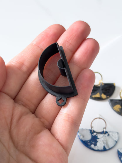 Half Circle Cutout Polymer Clay Cutter