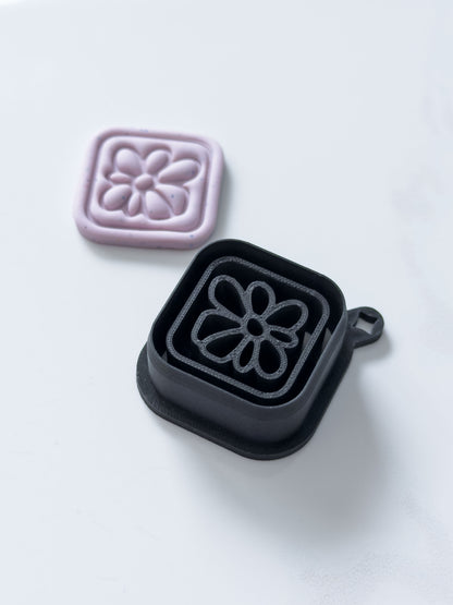 Framed Flower & Botanical Polymer Clay Cutter