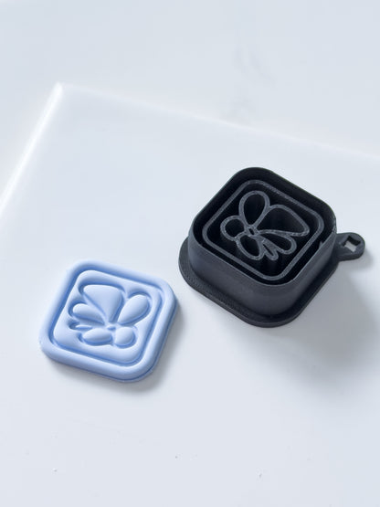 Framed Flower & Botanical Polymer Clay Cutter