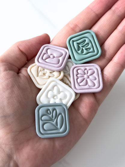 Framed Flower & Botanical Polymer Clay Cutter