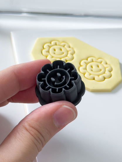 Smile Flower Polymer Clay Cutter