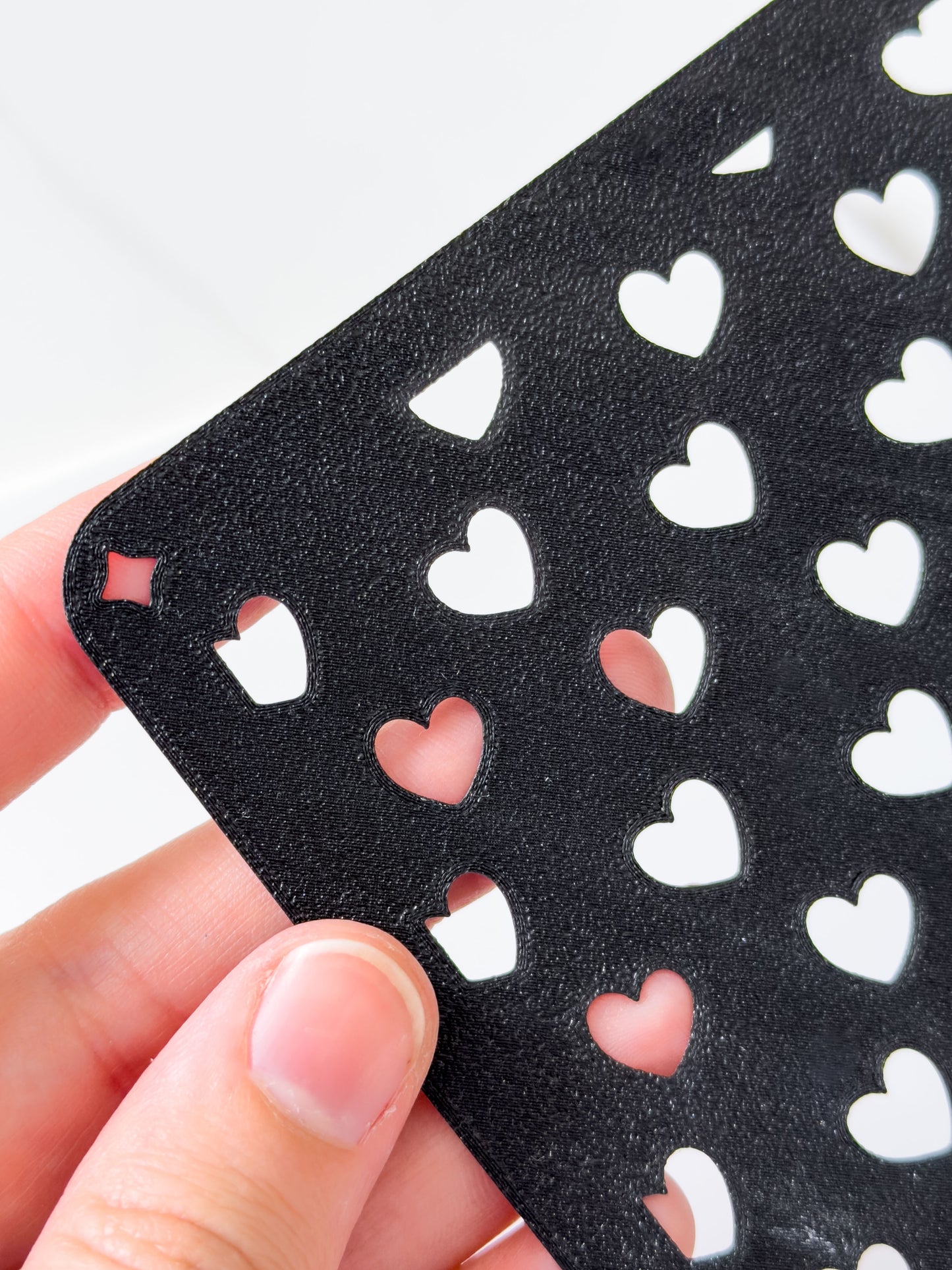 Dancing Hearts Stencil for Polymer Clay