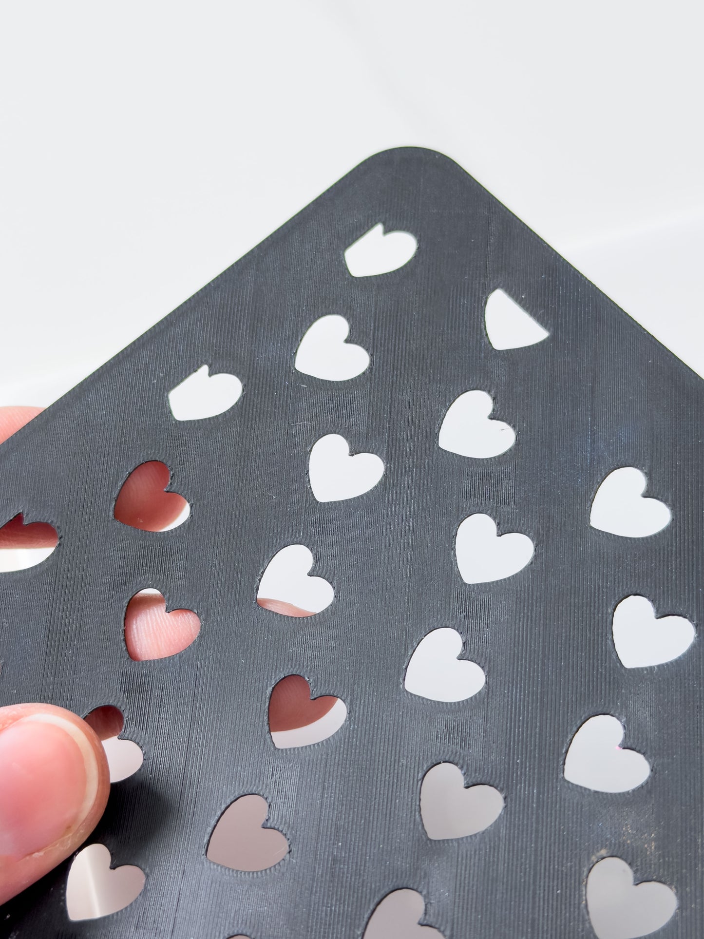 Dancing Hearts Stencil for Polymer Clay
