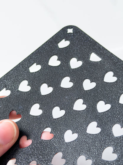 Dancing Hearts Stencil for Polymer Clay