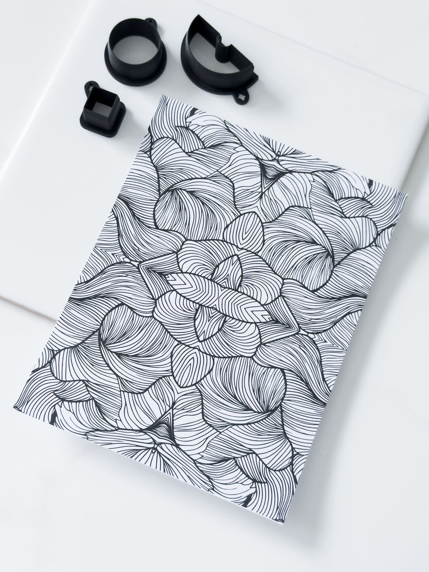 Transfer Paper Leafy Lines | 4 Colours