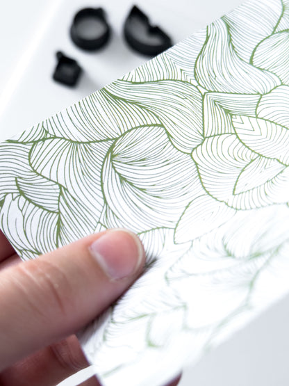 Transfer Paper Leafy Lines | 4 Colours