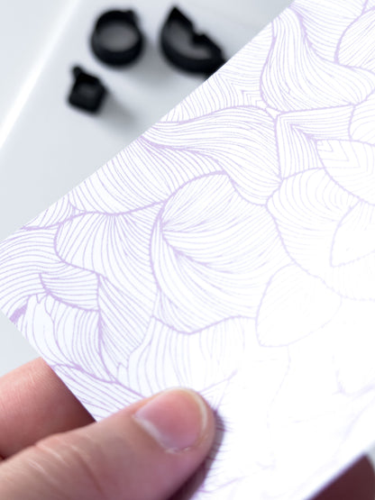 Transfer Paper Leafy Lines | 4 Colours