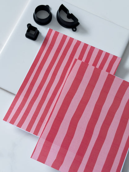 Transfer Paper Summer Stripes | 6 Colours, 2 Sizes | Exclusive
