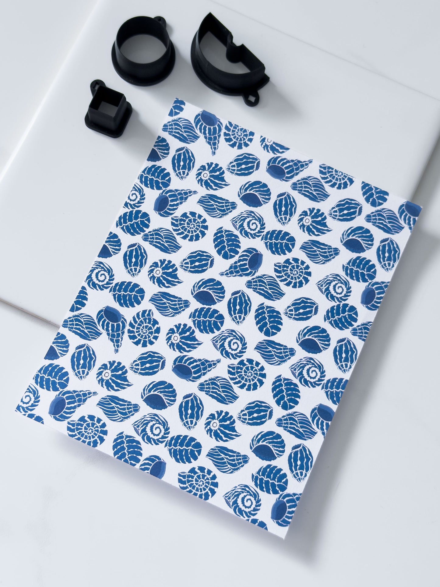 Transfer Paper Blue Seashells