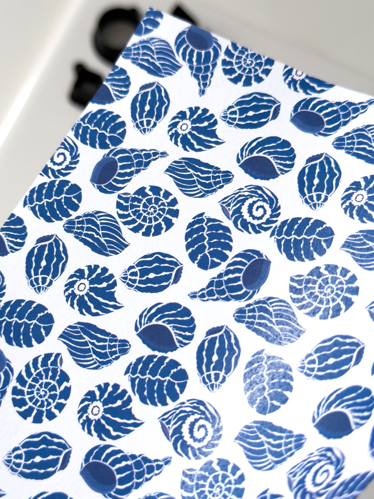 Transfer Paper Blue Seashells