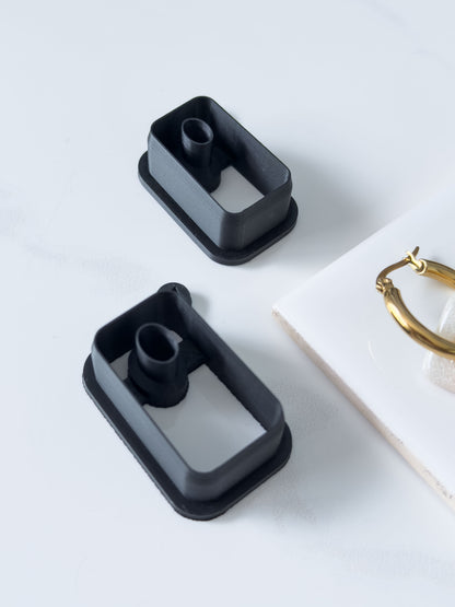 Irregular Rectangle Donut Polymer Clay Cutter