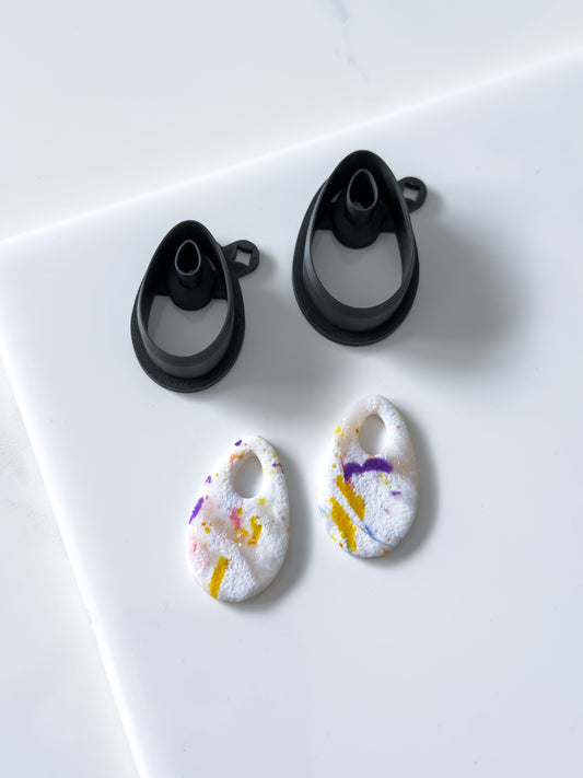 Teardrop Donut Polymer Clay Cutter