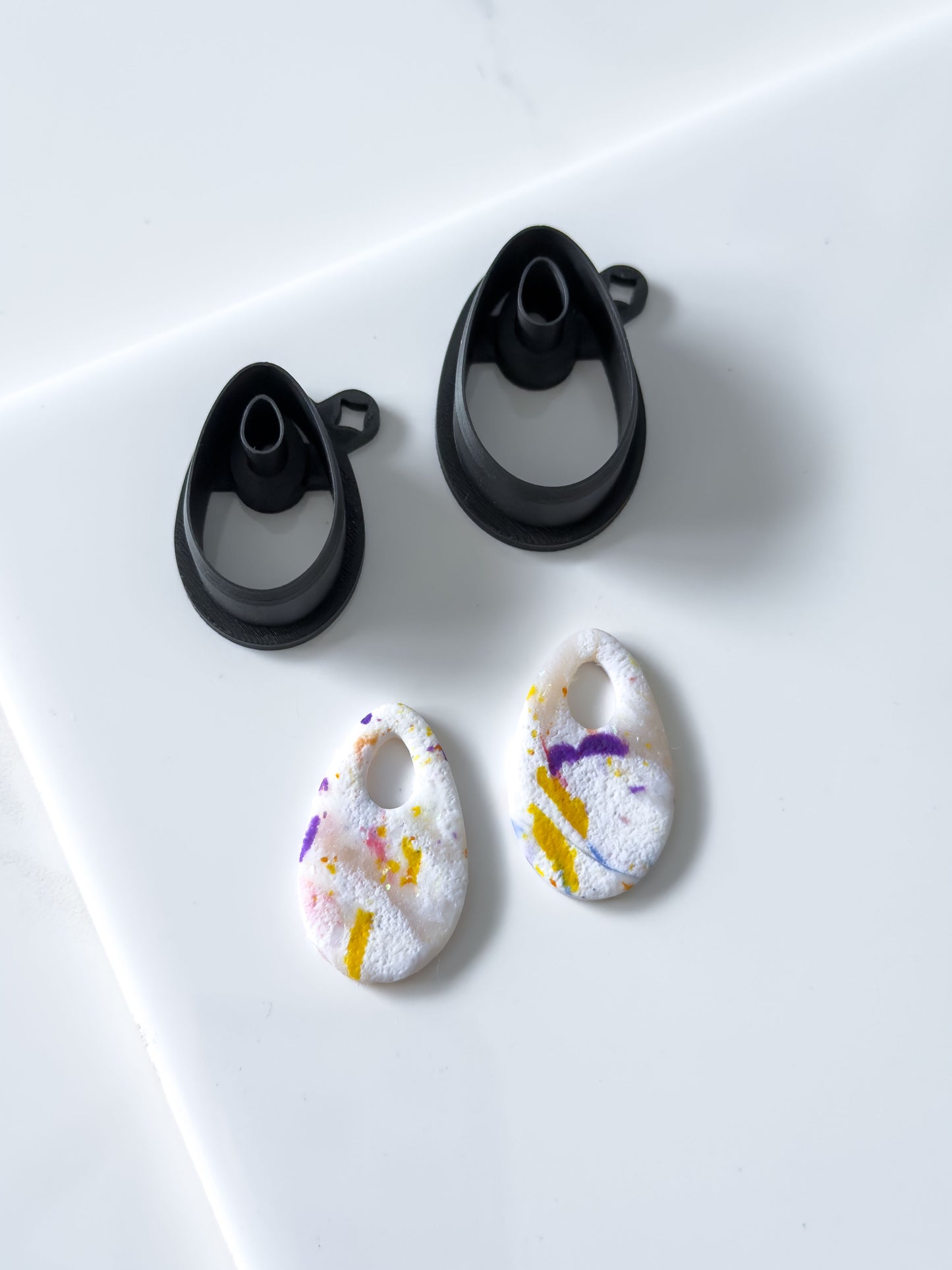 Teardrop Donut Polymer Clay Cutter